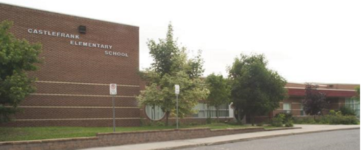 Picture of the front of Castlefrank School